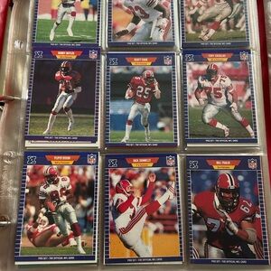 1989 Pro Set Football Cards Autographed Seahawks.
